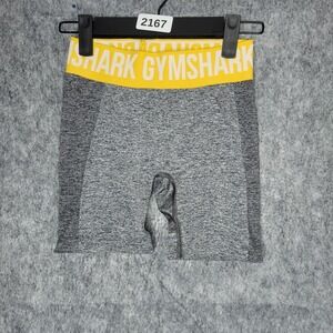 Gymshark Womens Shorts XS Gray Compression Tights Shaping Contour High Waist Gym